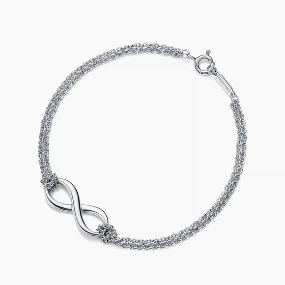 Tiffany & Co. Sterling Silver Infinity Bracelet w/ box, bag and ribbon ♾️ - Picture 6 of 8